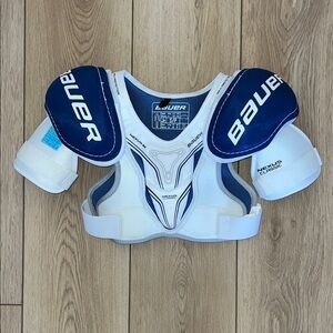 Bauer Nexus Classic Junior (Small) Navy and White Hockey Shoulder Pads